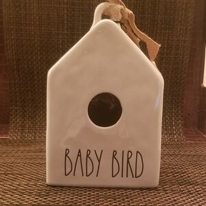 Rae Dunn "Baby Bird" Ceramic Birdhouse NWT.